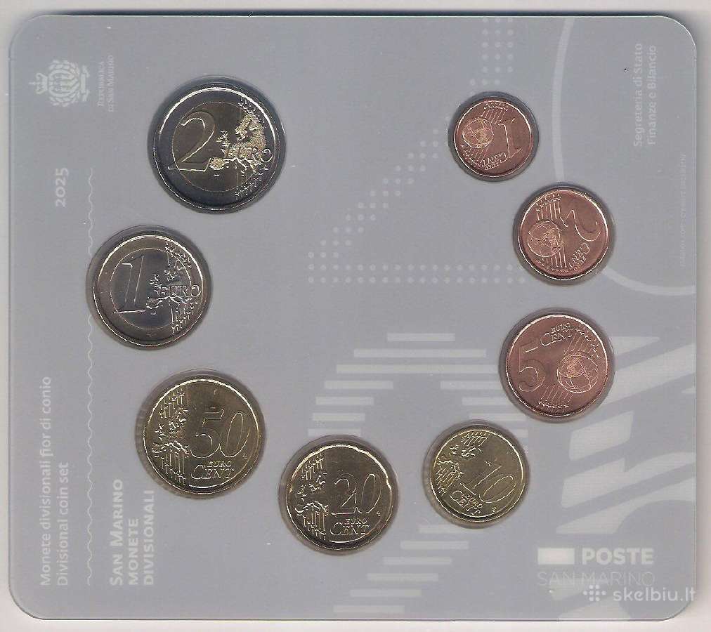 San Marino 2025 Euro monetų rinkinys - nuotraukos Nr. 4