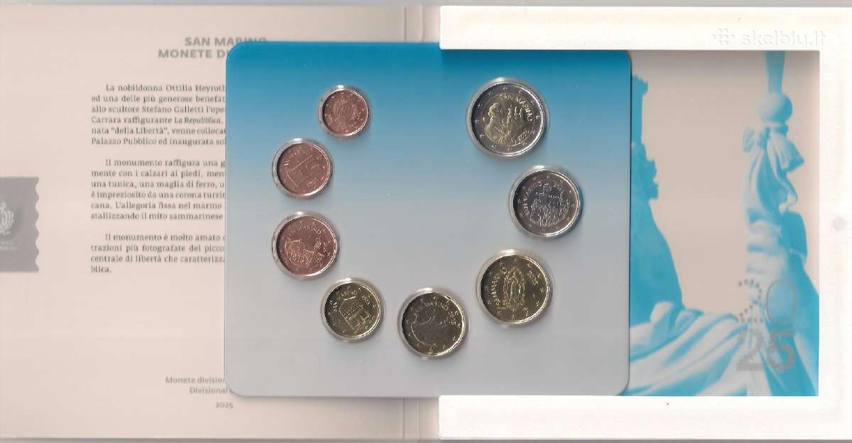 San Marino 2025 Euro monetų rinkinys - nuotraukos Nr. 6