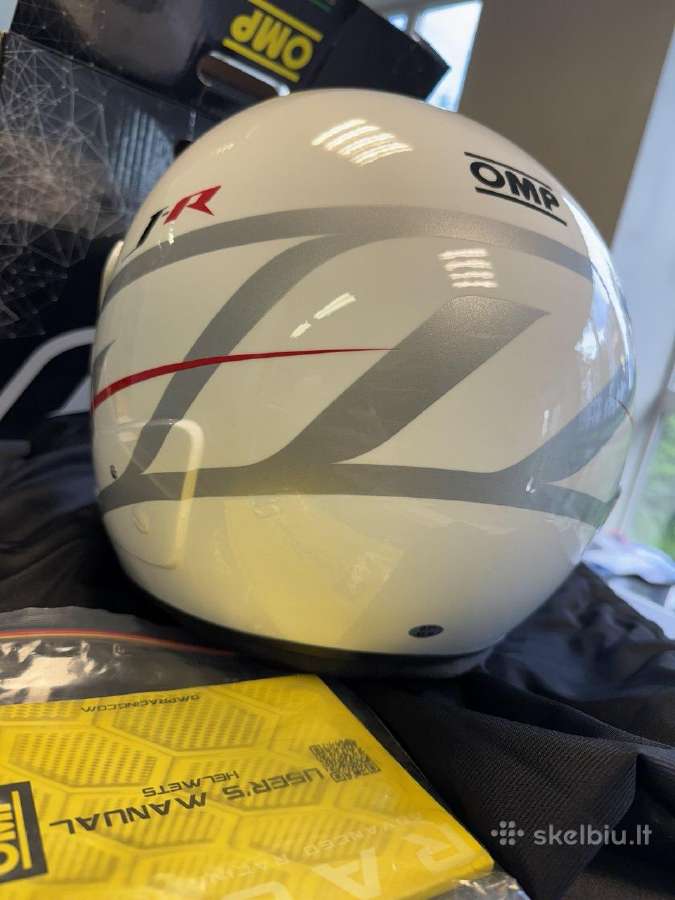 Omp J-r atviras homolguotas Fia šalmas XL dydžio - nuotraukos Nr. 3