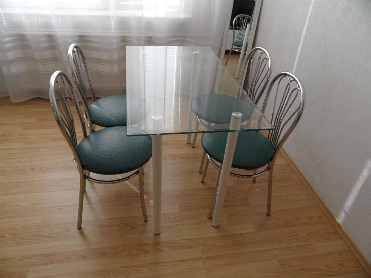 Stiklinis pietu stalas 75e - nuotraukos Nr. 2
