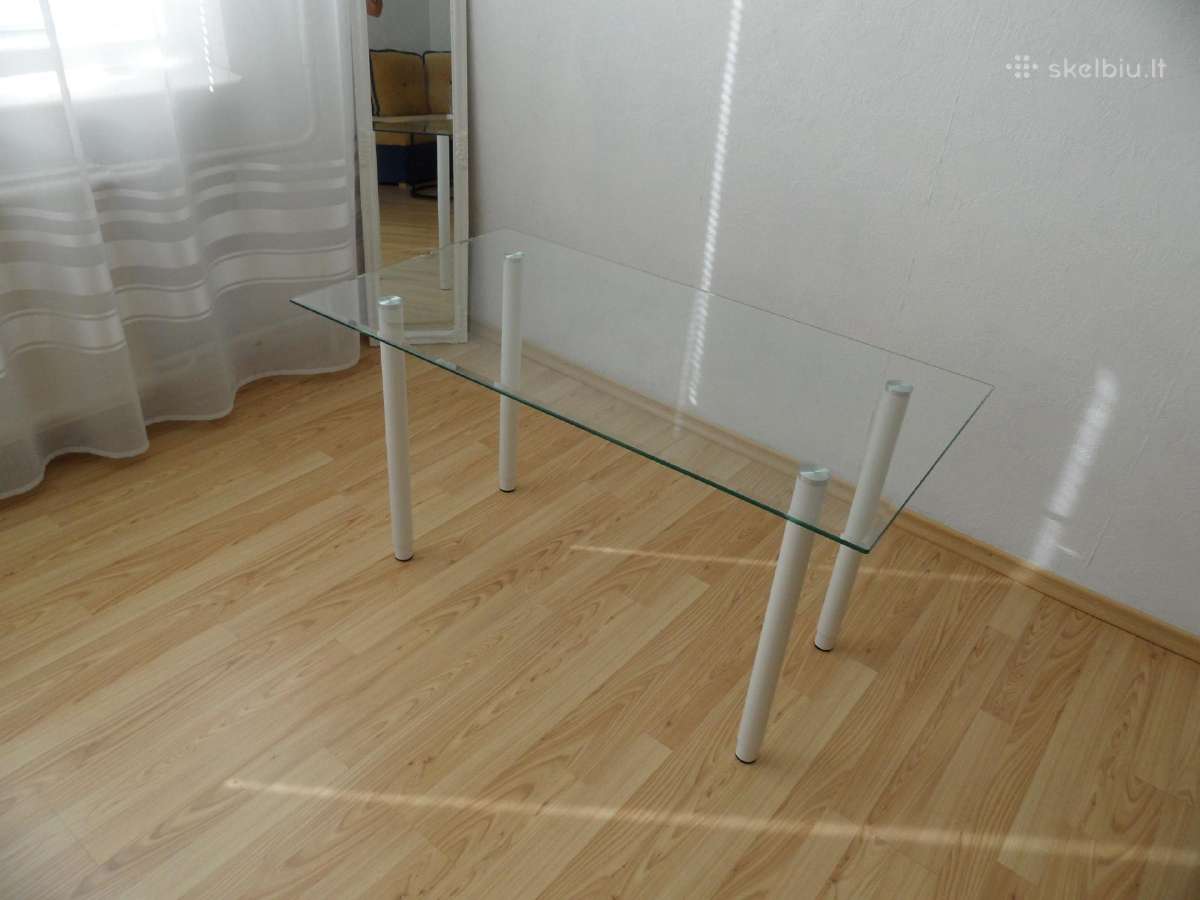 Stiklinis pietu stalas 75e - nuotraukos Nr. 7