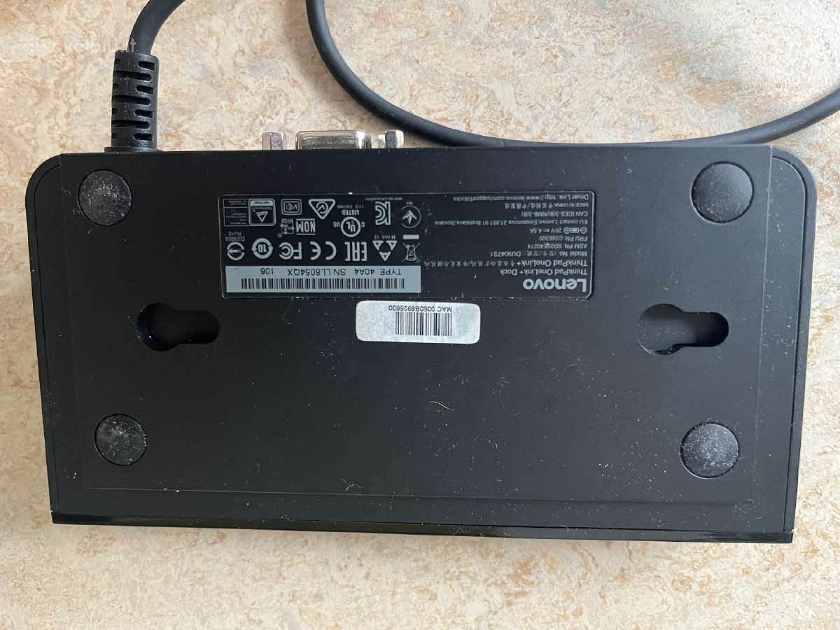 Lenovo Thinkpad Onelink Docking station - nuotraukos Nr. 4