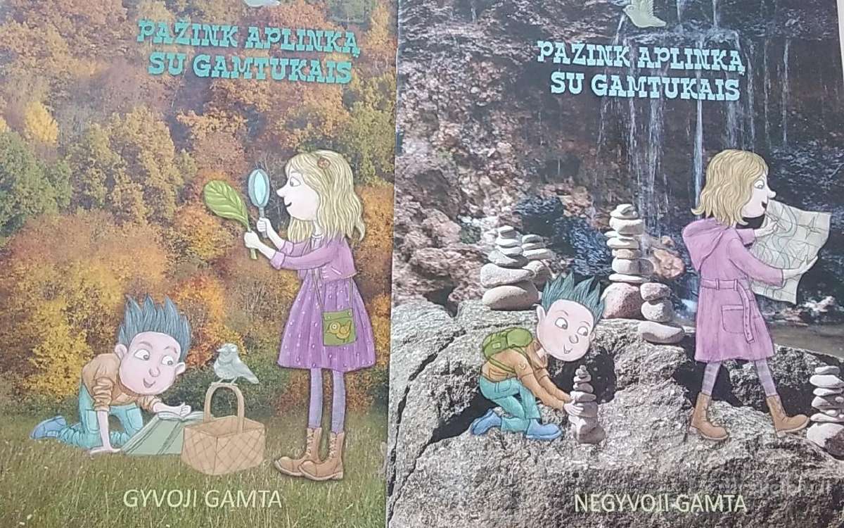 2 knygutės: Pažink aplinką su gamtukai