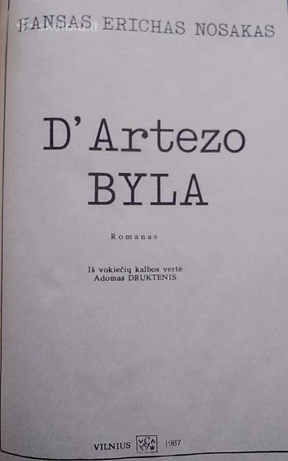 D'artezo byla - nuotraukos Nr. 2
