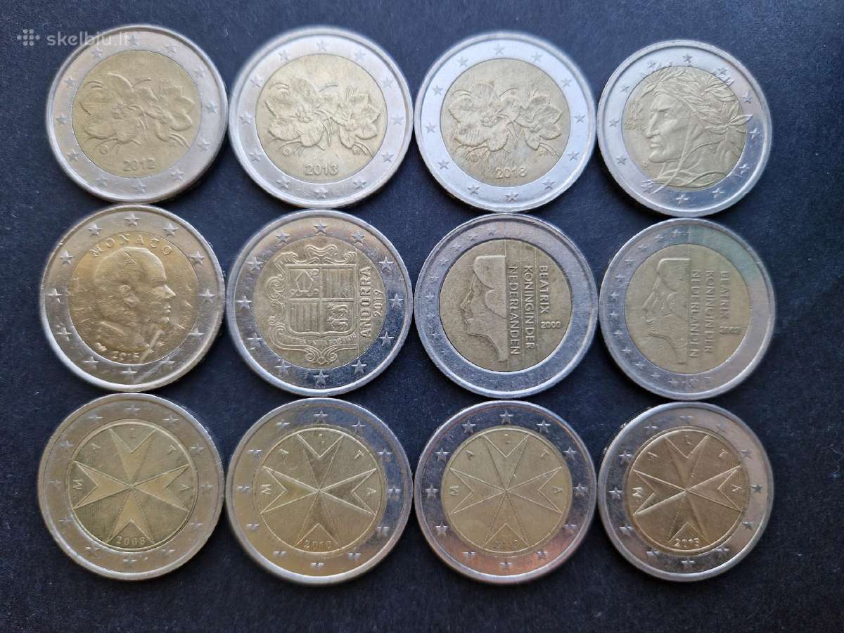 Nacionalinės 2 eurų nominalo monetos 2.05-2.50 Eur - nuotraukos Nr. 3