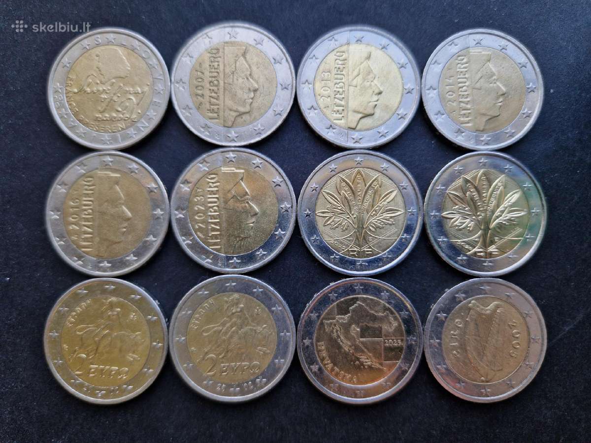 Nacionalinės 2 eurų nominalo monetos 2.05-2.50 Eur - nuotraukos Nr. 4