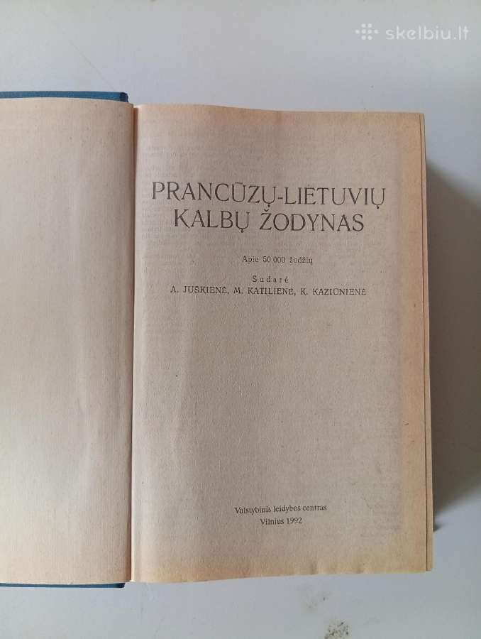 Prancūzų -lietuviu kalbų žodynas - nuotraukos Nr. 2