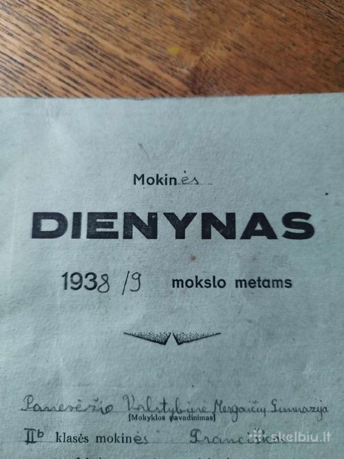 Dienynas 1938/9