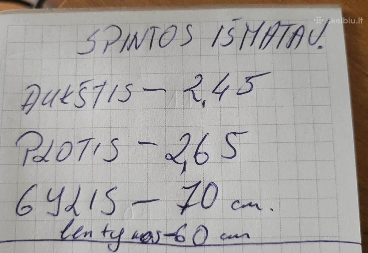 Spinta - nuotraukos Nr. 6
