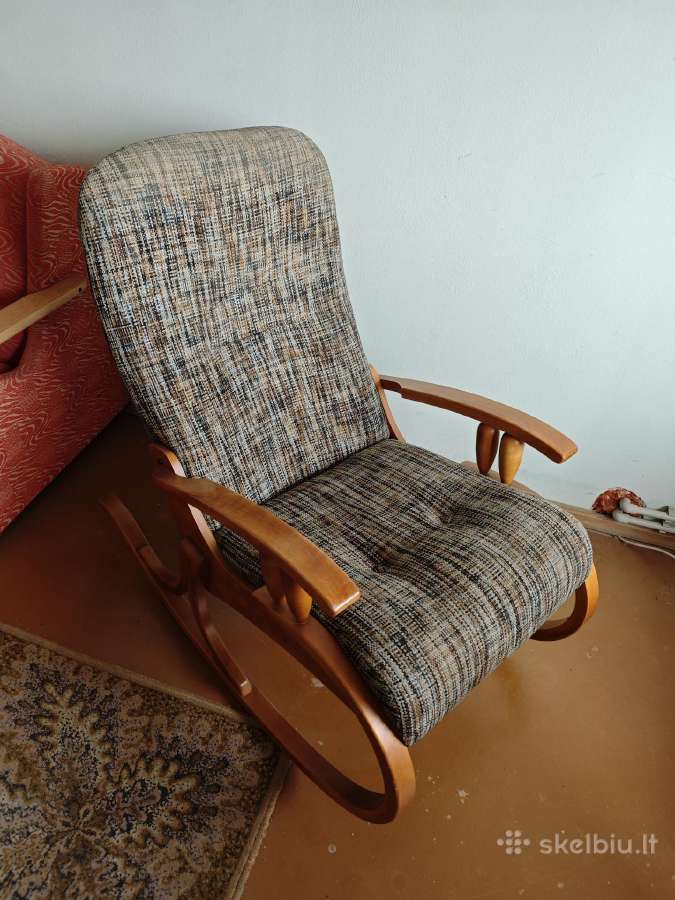 Fotelis, kėdė, vokiškas krėslas retro ~1967m - nuotraukos Nr. 5