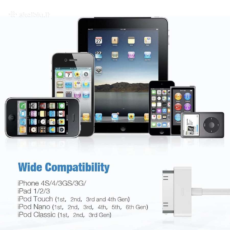 Apple 30-pin Dock Connector kabelis - nuotraukos Nr. 5