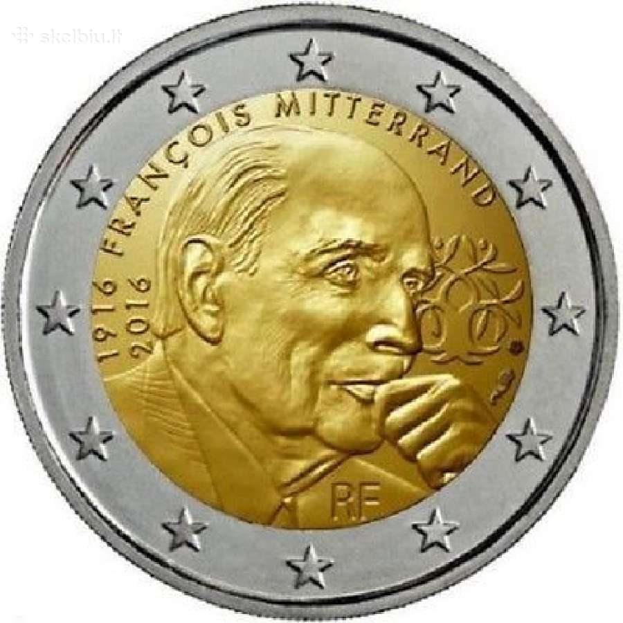 Prancūzija, 2016 Mitterrand - 2 eurai
