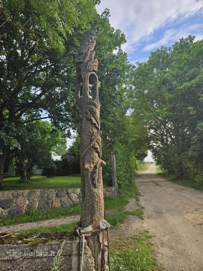 Skulptūra apuokas ant švyturio - nuotraukos Nr. 4