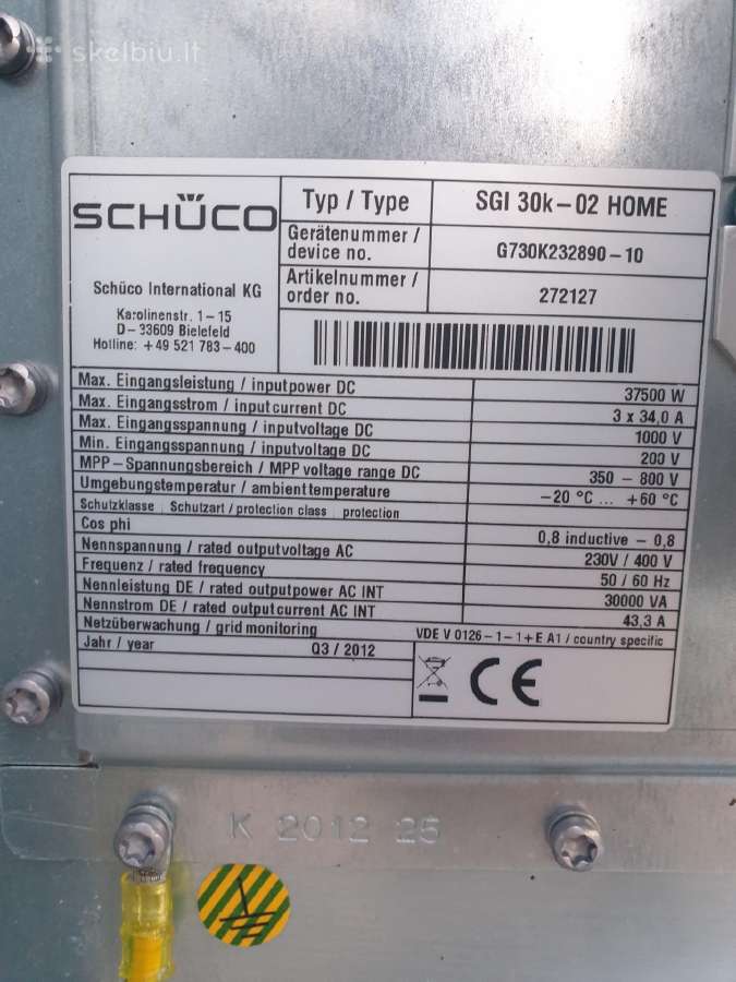 Parduodamas inverteris 30kw - nuotraukos Nr. 4