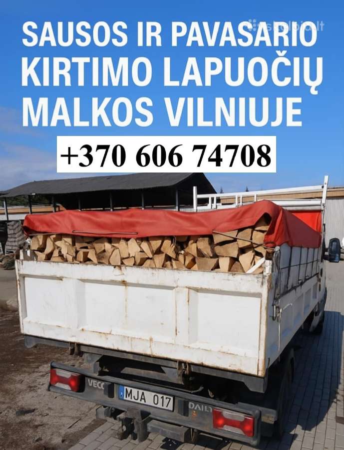 0606 74708 Šių metų skaldymo malkos Vilniuje - nuotraukos Nr. 3