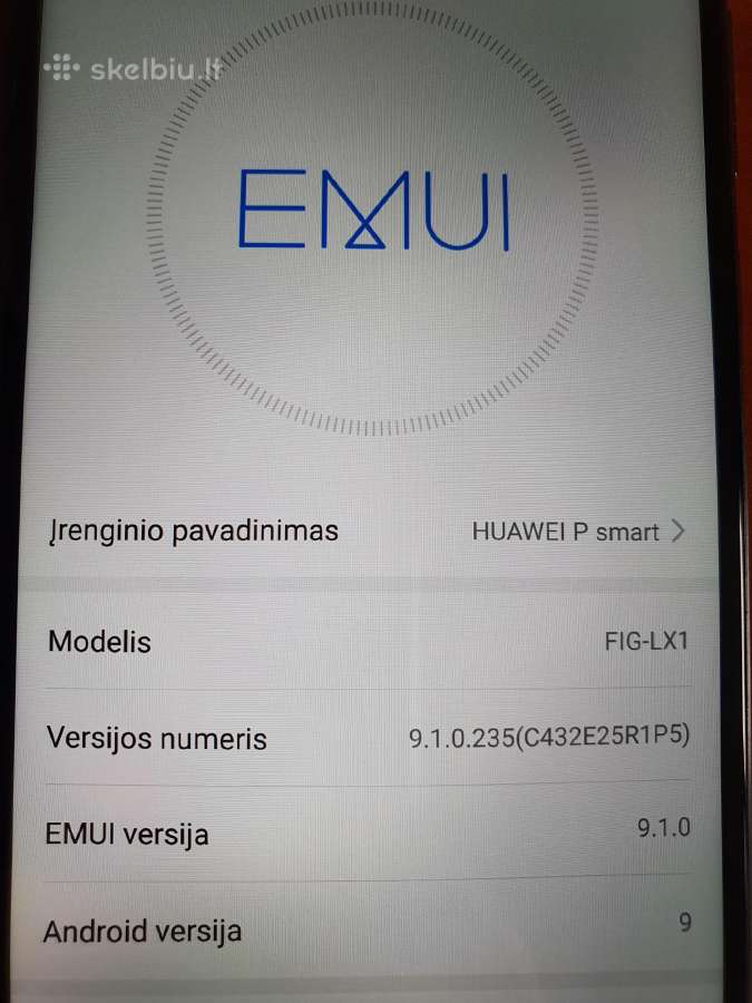 Naudotas Huawei P smart 2019m 32 GB - nuotraukos Nr. 5