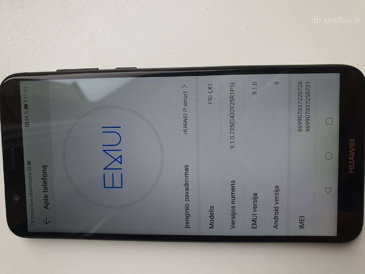 Naudotas Huawei P smart 2019m 32 GB - nuotraukos Nr. 11