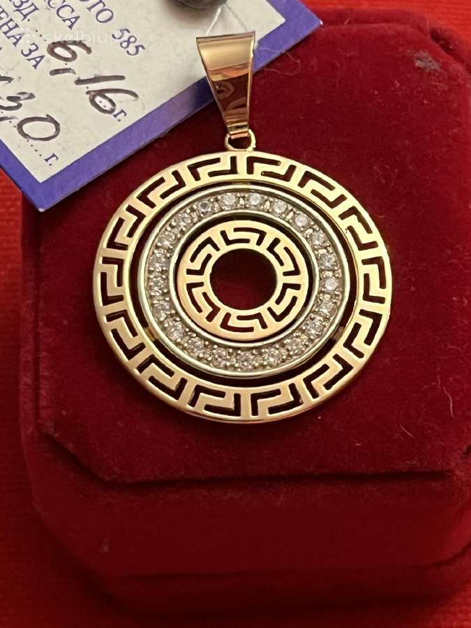 Prabangūs auksiniai Versace, Chanel pakabukai - nuotraukos Nr. 9