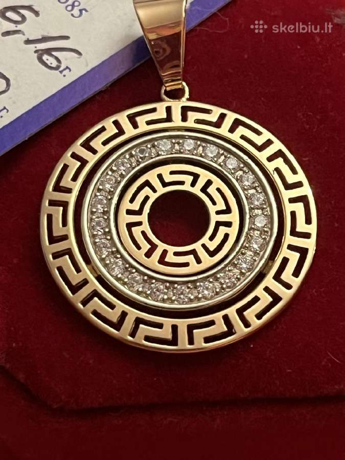 Prabangūs auksiniai Versace, Chanel pakabukai - nuotraukos Nr. 12