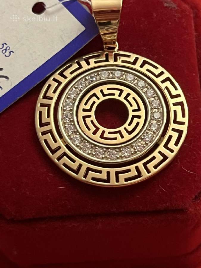 Prabangūs auksiniai Versace, Chanel pakabukai - nuotraukos Nr. 13
