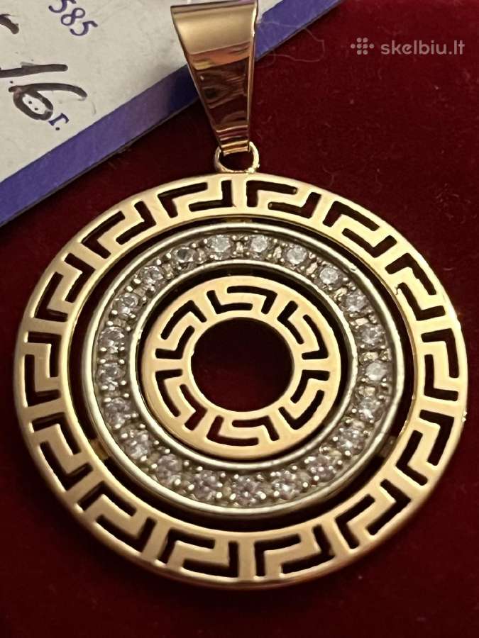 Prabangūs auksiniai Versace, Chanel pakabukai - nuotraukos Nr. 14