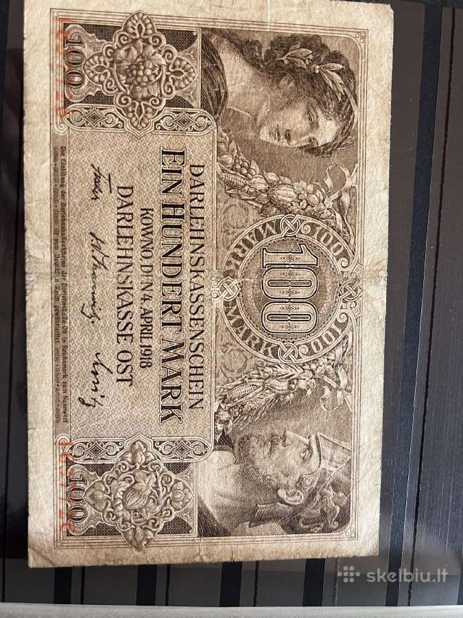 100 Ost markių 1918m Kaunas Lt
