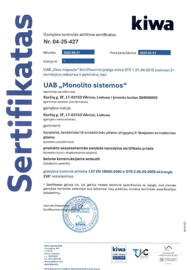 Armatūros lankstiniai, žiedai (sertifikuoti) - nuotraukos Nr. 14