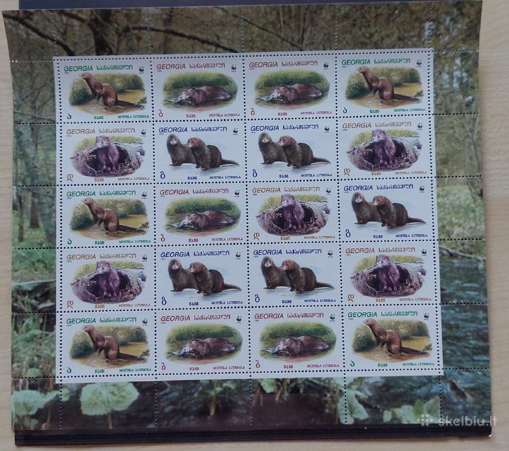 Gruzija 1999, Wwf, švarus,lapelis, Michel 308-311
