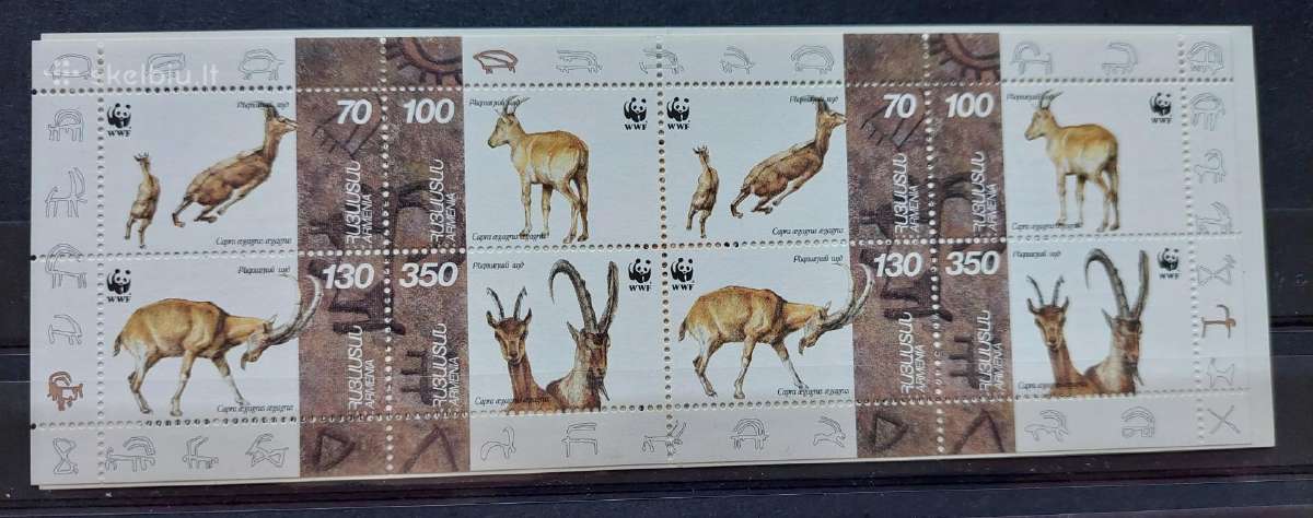 Armėnija 1996,wwf, švarus,bukletas, Michel 298-301