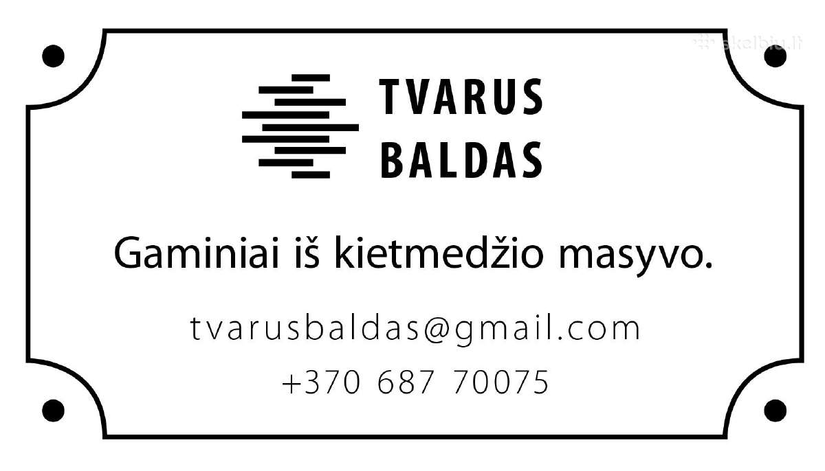 Ąžuolinis prieškambario staliukas - nuotraukos Nr. 7