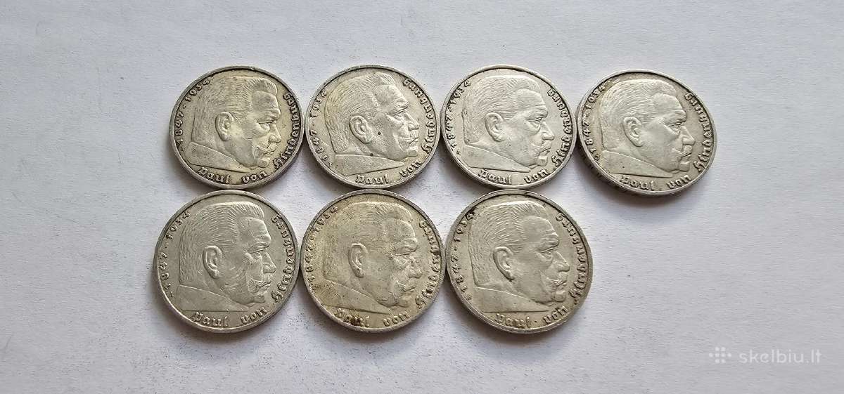 1936-1939 5 markiu kolekcija 7vnt