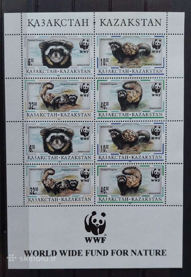 Kazachstanas 1997 Wwf, švarus,lapelis Michel 154-1