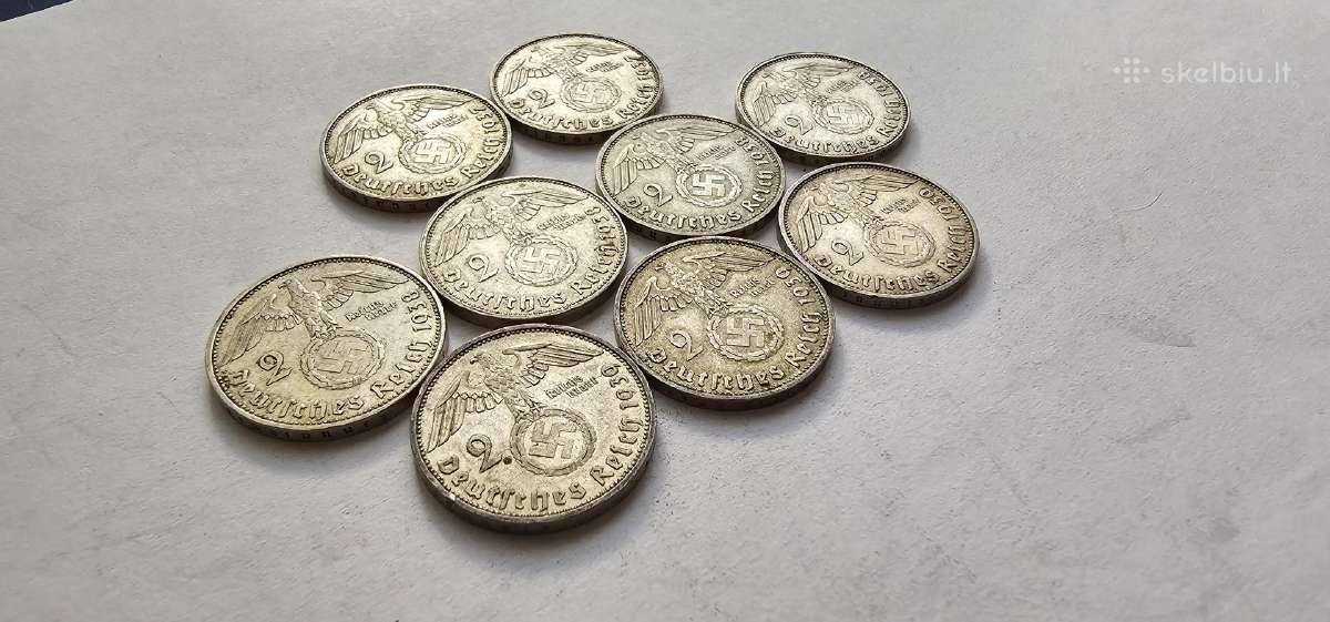 1937-1939 2 markiu kolekcija,visos skirtingos - nuotraukos Nr. 4