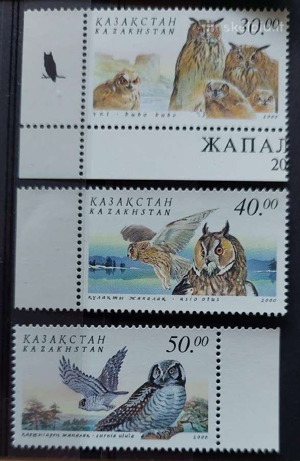 Kazachstanas 2000 apuokai, švarus, Michel 322-324