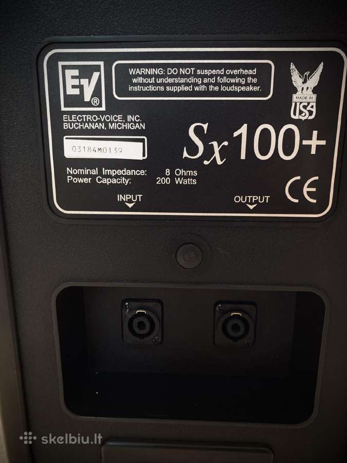 Electro Voice Sx100+ ir Electro Voice Sb122 - nuotraukos Nr. 3