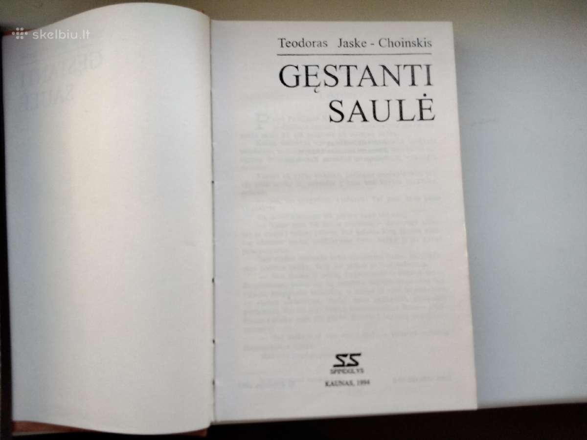 T. Jaske - Choinskis. Gęstanti saulė - nuotraukos Nr. 2