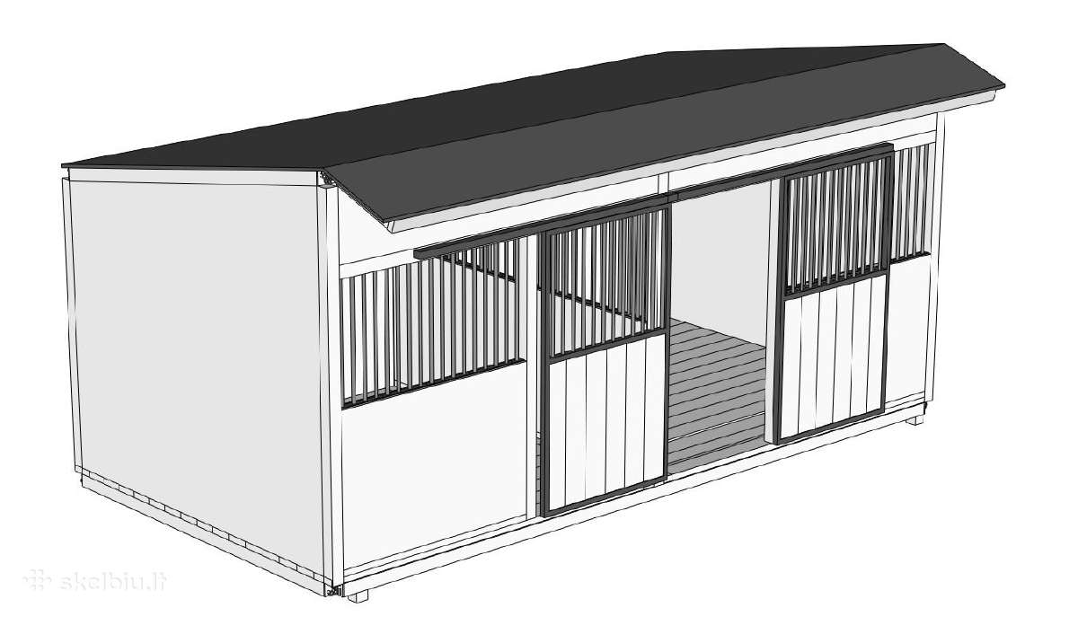 Arklides gardu gamyba durys žirgams projektavimas - nuotraukos Nr. 2