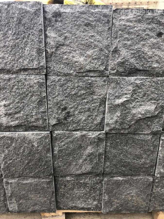Granito trinkelės, "Pieštukas", Gabro,10x10x10 cm. - nuotraukos Nr. 3