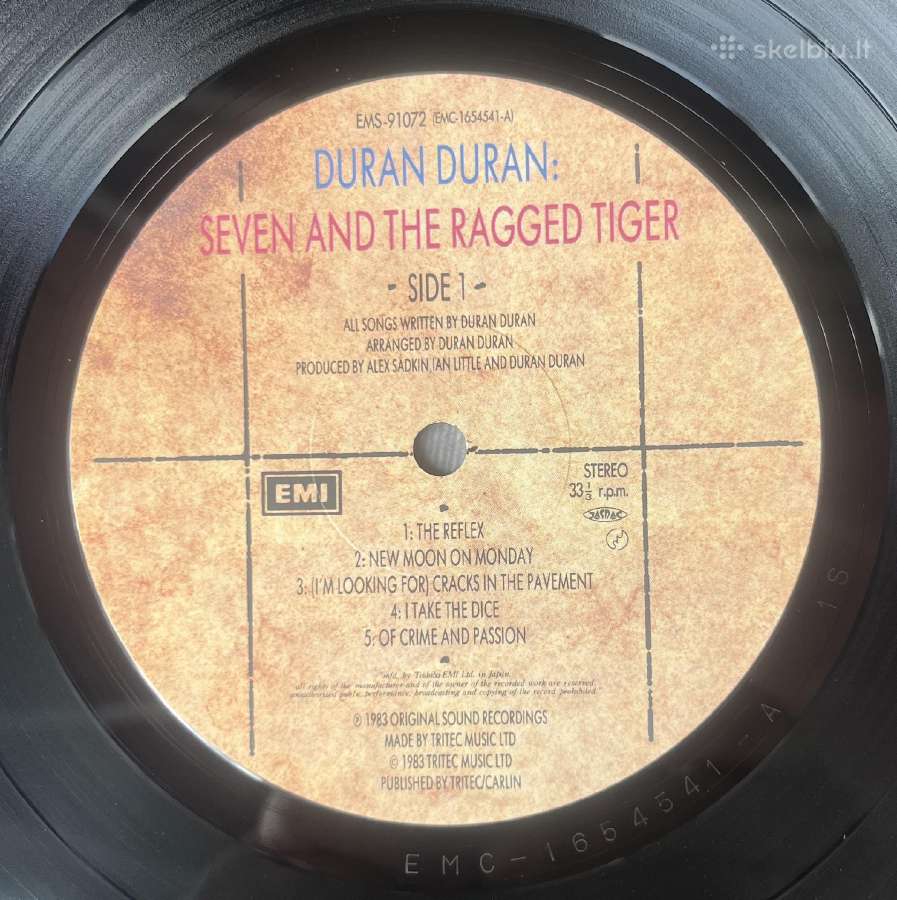 Duran Duran Seven And The Ragged Tiger Japonija - nuotraukos Nr. 3