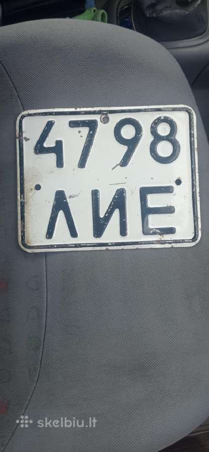 Motociklo numerio ženklas