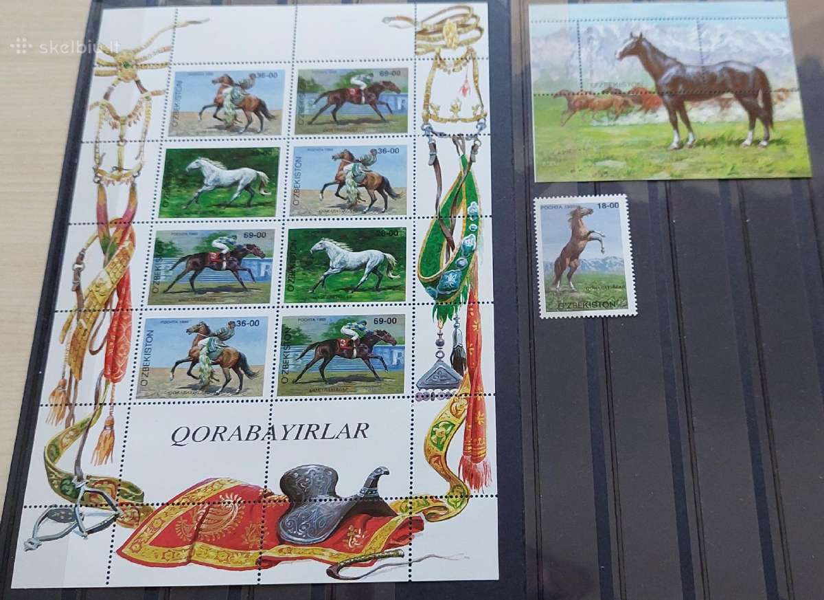 Uzbekistanas 1999 arkliai, švarus, Michel 193-196