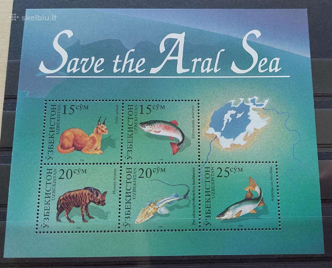 Uzbekistanas 1996 fauna, švarus, Michel block12