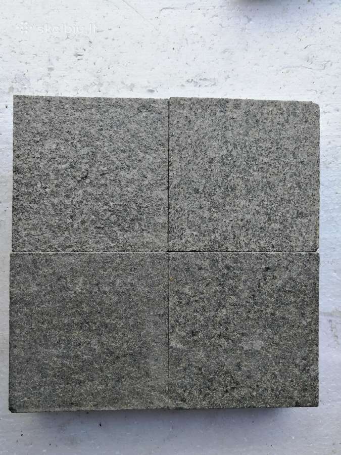 Granitinės trinkelės, Gabro, 10x10x10 cm