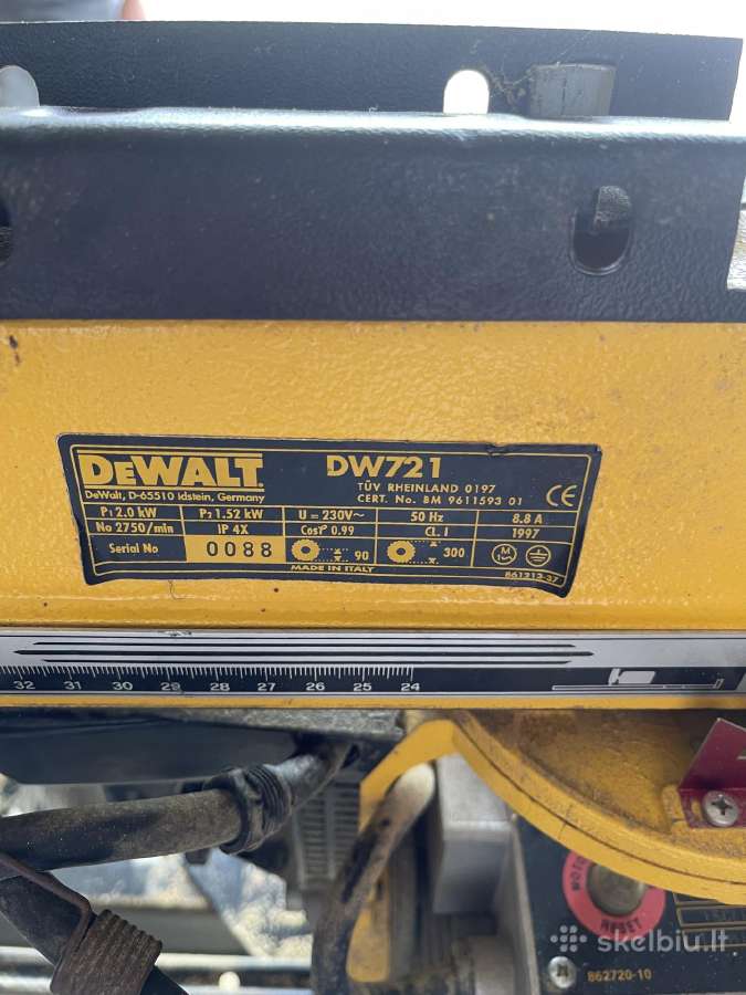 Radialines pjovimo stakles Dewalt Dw721 - nuotraukos Nr. 2