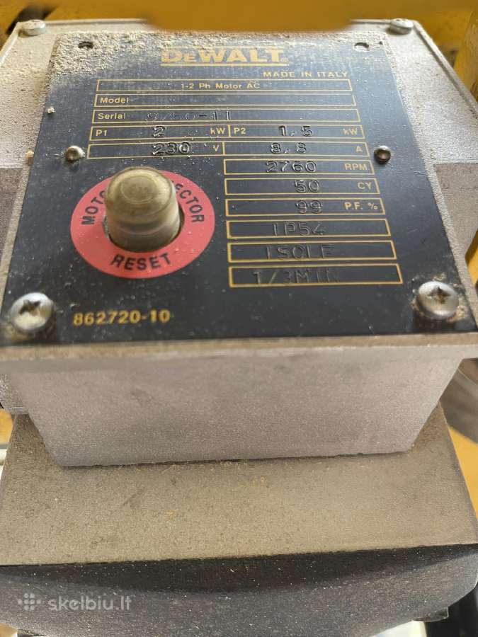 Radialines pjovimo stakles Dewalt Dw721 - nuotraukos Nr. 3