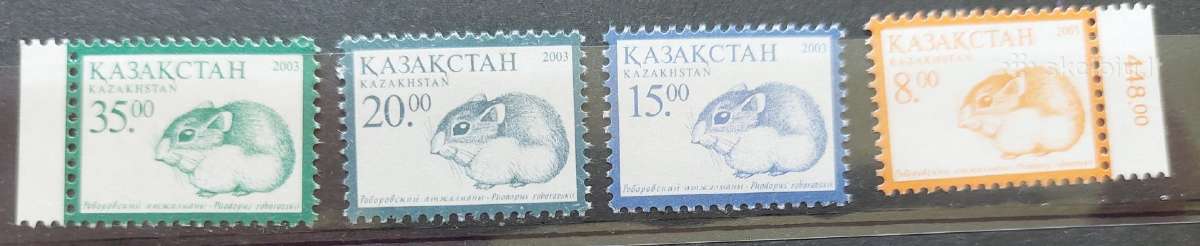 Kazachstanas 2003 fauna, švarus, Michel 318-320,41