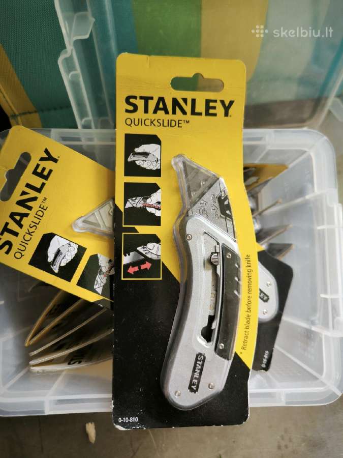 Peilis keičiamais ašmenimis Stanley Quicklide