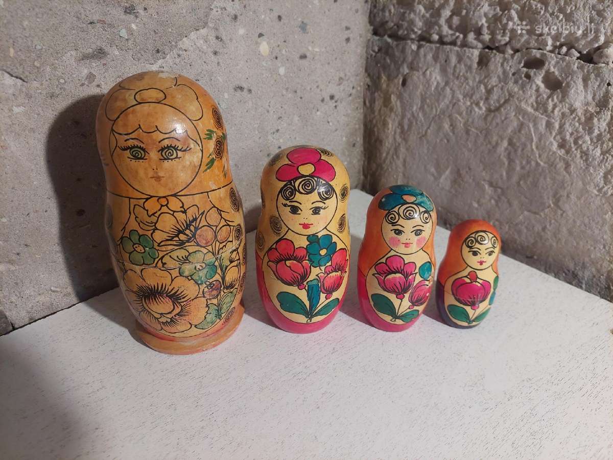 Medinė matrioška 4 dalys - nuotraukos Nr. 2