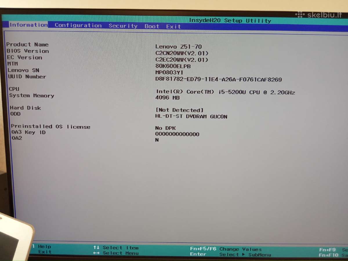 Lenovo Z51-70 - nuotraukos Nr. 3