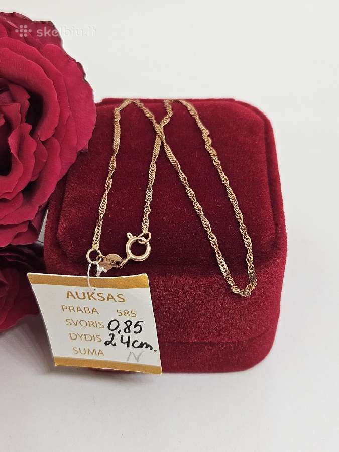 Auksinė apyrankė - 99 Eur.